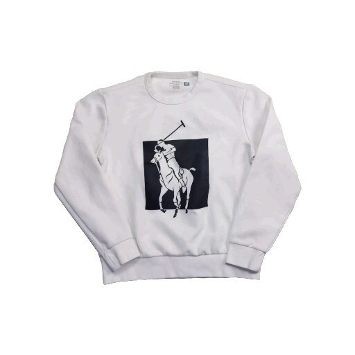 Polo Ralph Lauren Felpa Girocollo Uomo Taglia Media Doppia Maglia Big Pony