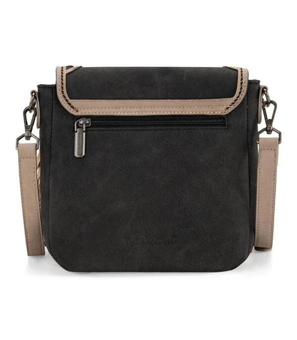 MW1307-8360BK Montana West Fringe Saddle Crossbody Bag - Image 2 of 4