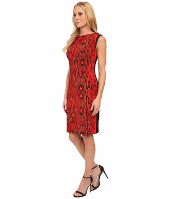 knee length dresses for ladies Anne Klein Faux-Wrap Dress