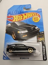 2019 HOT WHEELS USA G CASE BLACK 1988 HONDA CR-X NIGHTBURNERZ SERIES 1/64 SCALE
