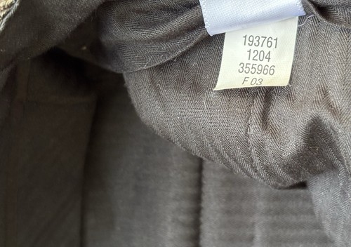 Vtg Banana Republic Emerson Mens Green Relaxed Flat Front Serge Wool Pants 32x30 - Picture 17 of 19