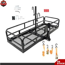 Hitch Mount Cargo Rack Carrier 662414 500lb Capacity Folding Luggage Basket Hitch Mount Cargo Rack Carrier 662414 500lb Capacity Folding Luggage Basket