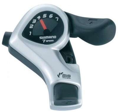 SHIMANO Unisex   Erwachsene Tourney SLTX50L Schalthebel, Silber, One Size