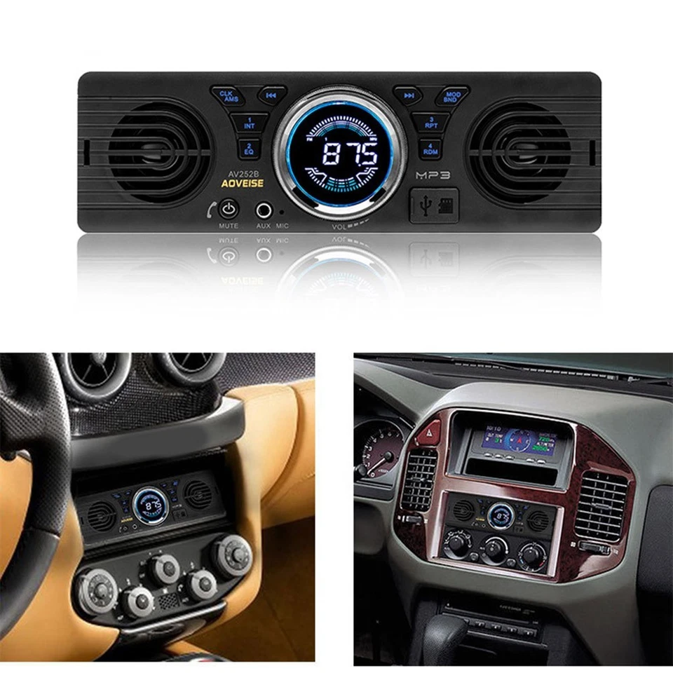 AV252 Transform Your Car's Sound System with this Single Din Stereo Radio - Image 4 of 4