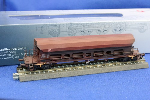 Tillig 501464 Spur TT DB Schüttgutwagen "gealtert"braun/sehr guter Zustand/OVP | Condition: Gebraucht