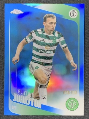 Alistair Johnston 2025-26 Topps Chrome UCC Blue Refractor Base /150 #148