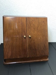 Vintage Bombay Company Wooden Desk Organizer