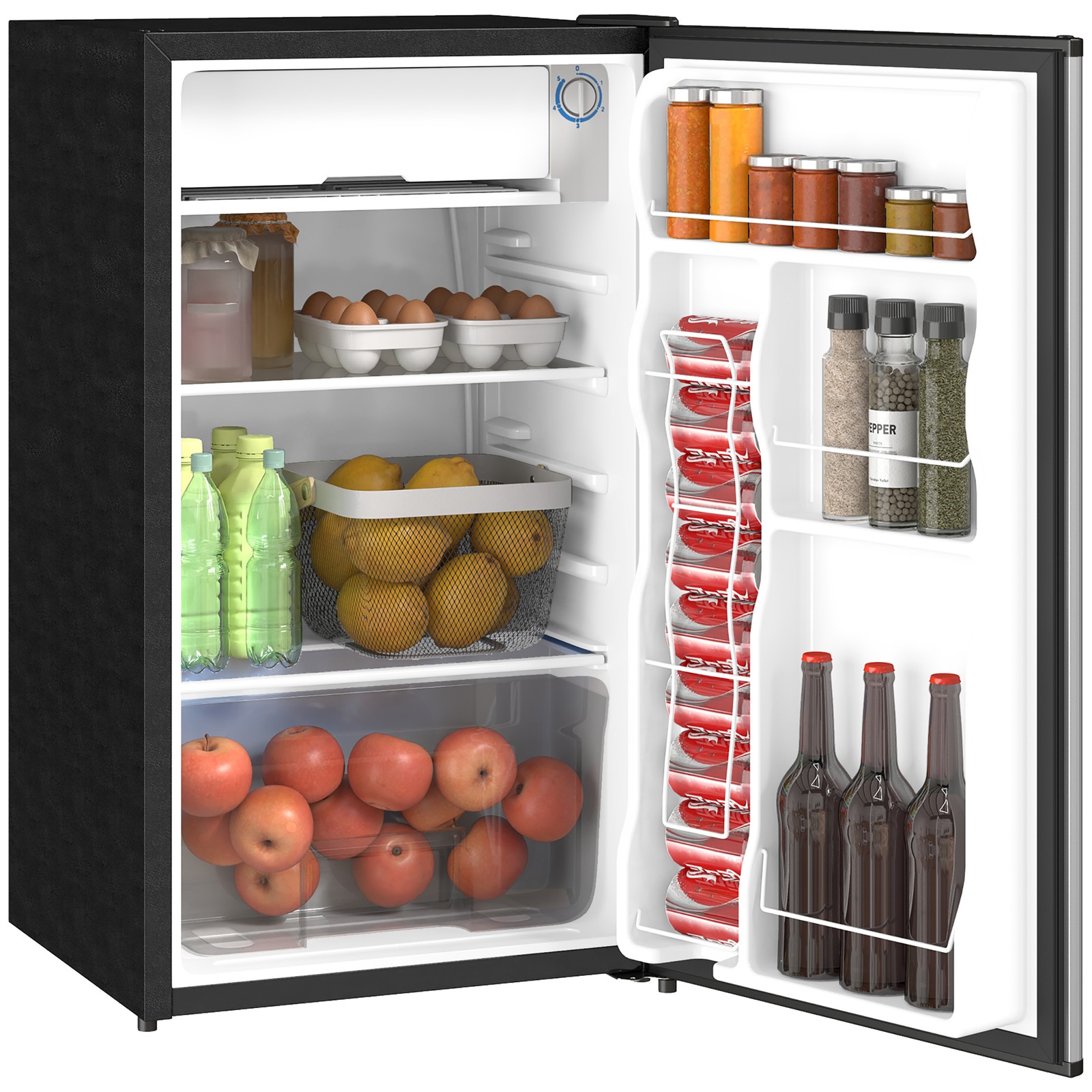 With Freezer 3.2 Cu.ft Compact Refrigerator For Bedroom Dorm