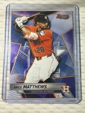 2025 Bowman’s Best Brice Matthews Purple Mojo Refractor  /250 Houston Astros