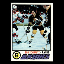 Bobby Schmautz #59 1977 Topps Boston Bruins Hockey Card NHL EX