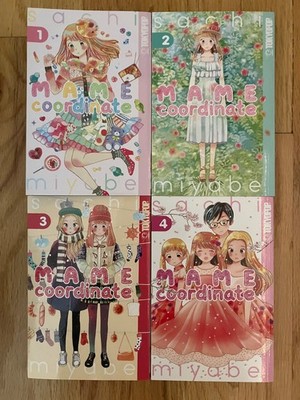 Mame Coordinate, Volume 1 2 3 4 Complete Set Lot Sachi Miyabe Tokyopop