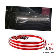 Car Hood Light Strip Flexible Dynamic Daytime LED Running Lights, 79 Inch White