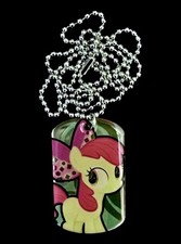 My Little Pony Apple Bloom 14 Series 2 Dog Tag Necklace Hasbro 2015 NEW