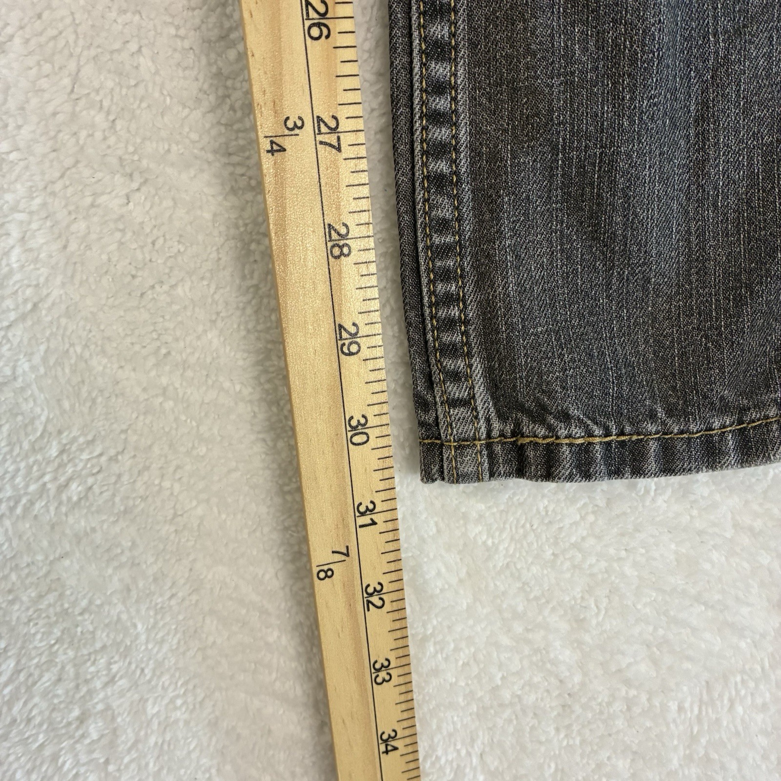 Levi's 527 slim bootcut jeans men's 36x32 black dark wash denim cowboy thumbnail 3