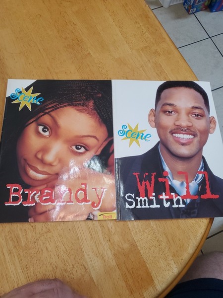 BRANDY & Will Smith (SCENE!) Books By Aladdin Paperbacks 1999