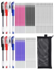 54 Pcs Heat Erasable Fabric Pens Set Includes 8 Pcs Heat Erasable Pens for Fa...