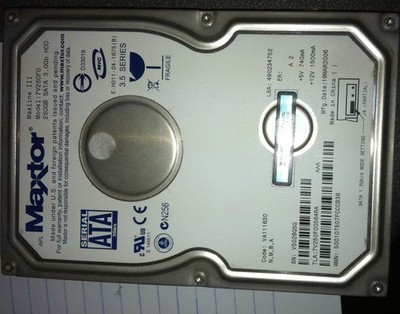 6 Stück Maxtor MaxLine III 7V250F0 250GB SATA 3,5'' 7,2K U/min Festplatten