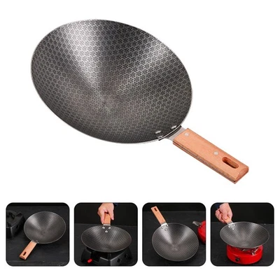 Kleine Wok-Haushalts-Bratpfanne, Küchengeschirr, japanischer Wok, Eisen-Brat-Wok - Bild 1 von 4
