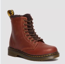 NWD Dr. Martens 1460 Serena Unisex Kids Boot Brown Leather US 4M /5L /UK 3/EU36