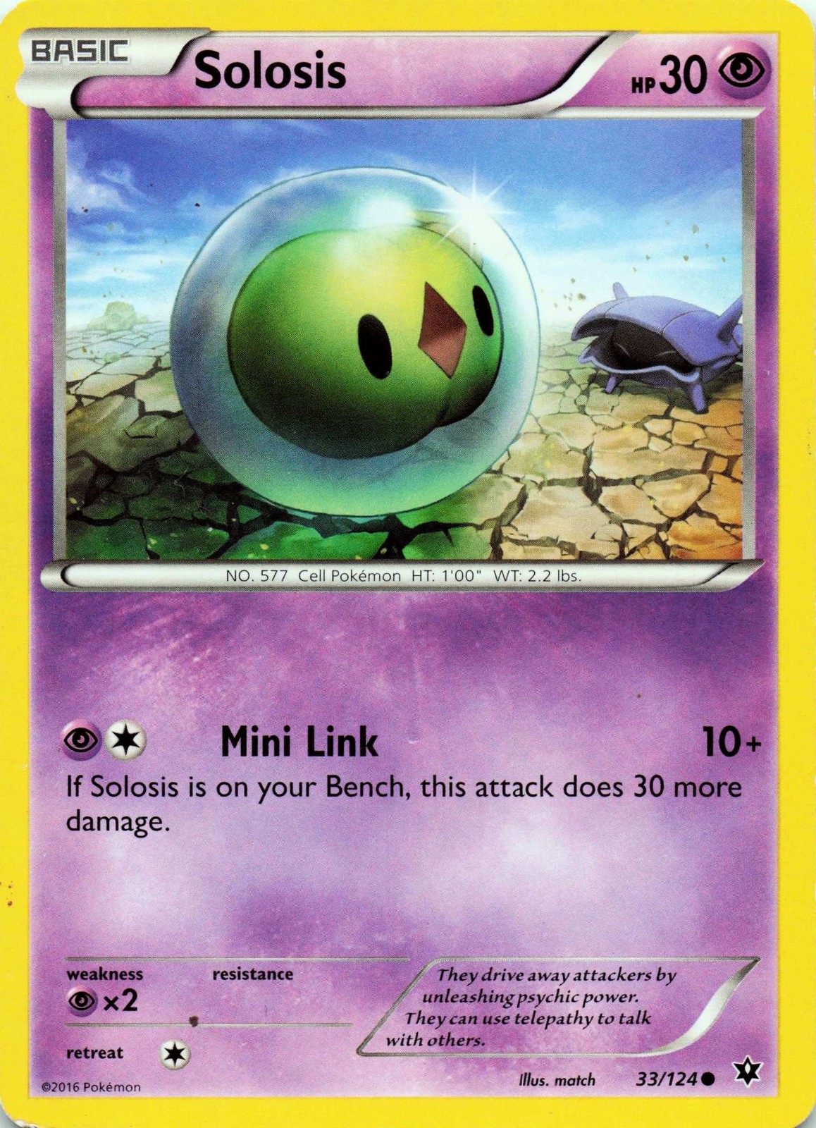 Solosis 33/124 XY - Fates Collide  - LP