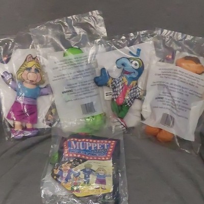 Blockbuster Muppets Opening Night Plush Set Kermit Piggy Gonzo Fozzie 1998