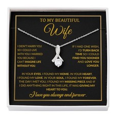 To My Wife Necklace, Christmas Gifts For Women, Anniversary Gift For Wife