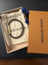 Louis Vuitton Signed Leather Bangle Bracelet ...