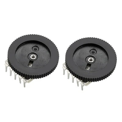 2 Stk. B103 10 K Ohm Zifferblatt Taper Volume Rad Duplex Potentiometer 16x2mm - Bild 1 von 4
