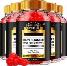 (5 Pack) Iron Booster Gummies for Men – Iron Male Gummy All-Natural Reviews