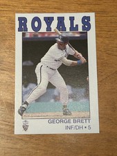 1993 Police Set - Oversized Baseball Card George Brett Kansas City Royals HOF 🔥