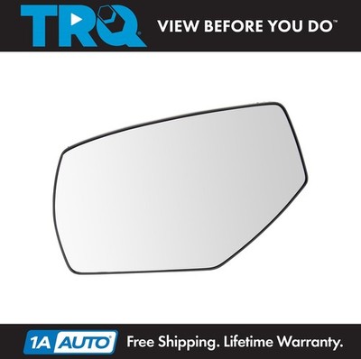 TRQ Exterior Mirror Glass Heated Spotter Driver Side for Silverado Sierra 1500