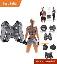 Prodigen Weighted Vest for Women and Men 8 12 16 20 25 30 Lbs with Reflective St