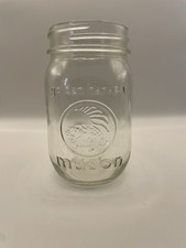 Golden Harvest Mason Medium Glass Jar Clear 3in Diameter 5in Height
