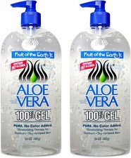 Aloe Vera 100 Gel 24 oz 2 pack 
