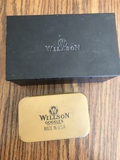 LOT OF 2. VINTAGE WILLSON GOGGLE TINS. TINS ONLY - NO GOGGLES