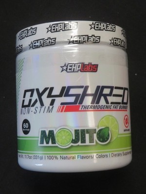 EHPLabs Oxyshred Non-Stim Thermogenic Fat Burner Mojito 11.7 Oz 60 Servings