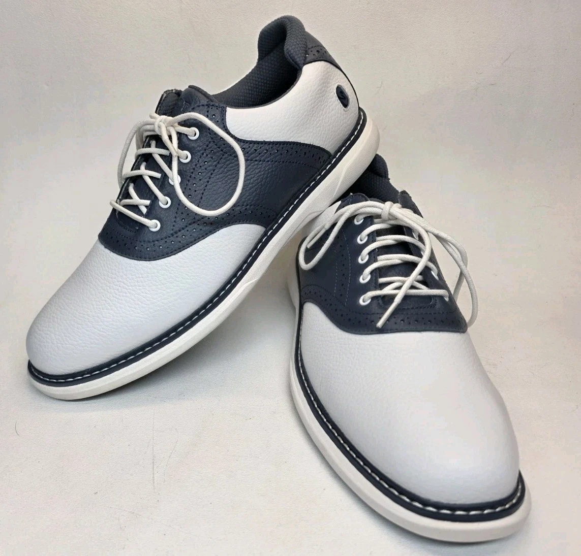 Blue Leather Upper Golf Shoes for Men for sale | eBay display picture 1