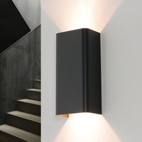 Wandleuchte Wandlampe Anthrazit Up Down GU10 Graphit Metall Modern Innen Flur