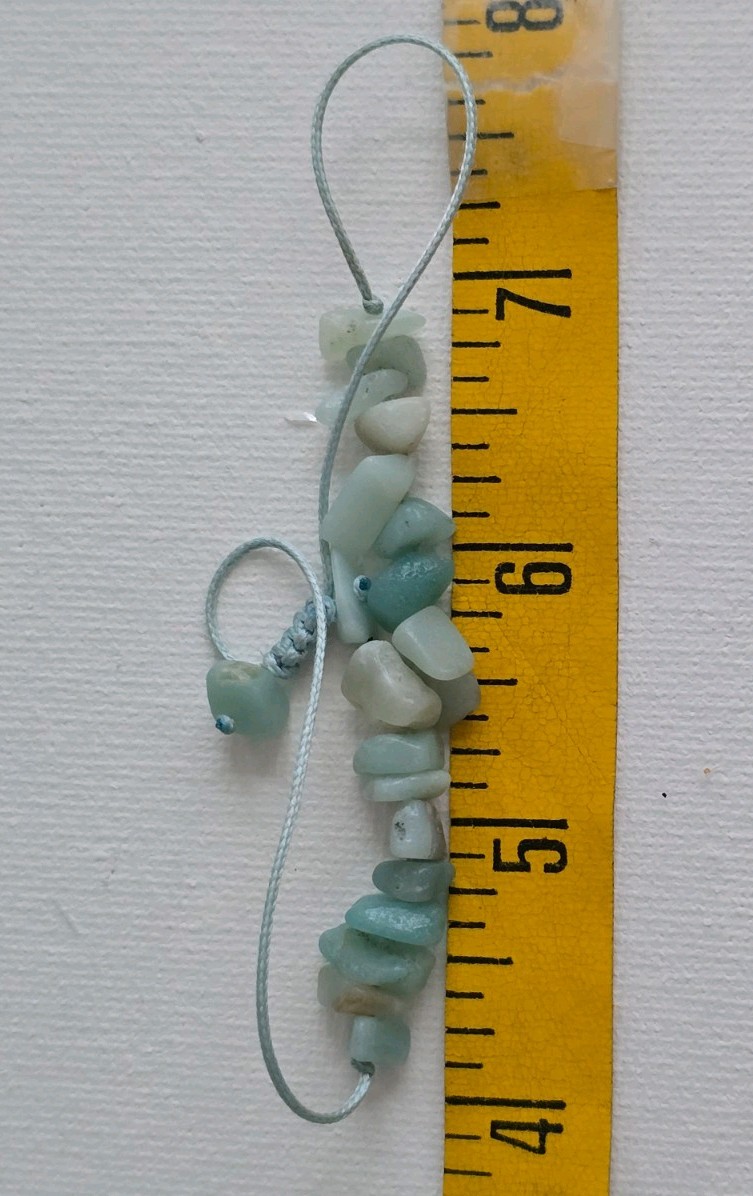 Amazonite Chip Stone Adjustable Bracelet - image 3