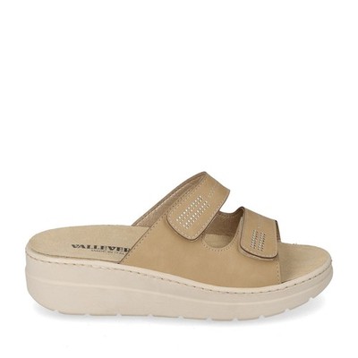 Valleverde 55600-BEIGE slippers with removable insole women xxx PE26