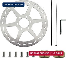 180mm/7.08" Mini Bike CT100U Brake Disc Rotor w/Brake Pads Set