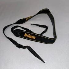Genuine New Nikon AN-DC3 1.4" Black/Yellow Neck/Shoulder Strap for SLR/DSLR
