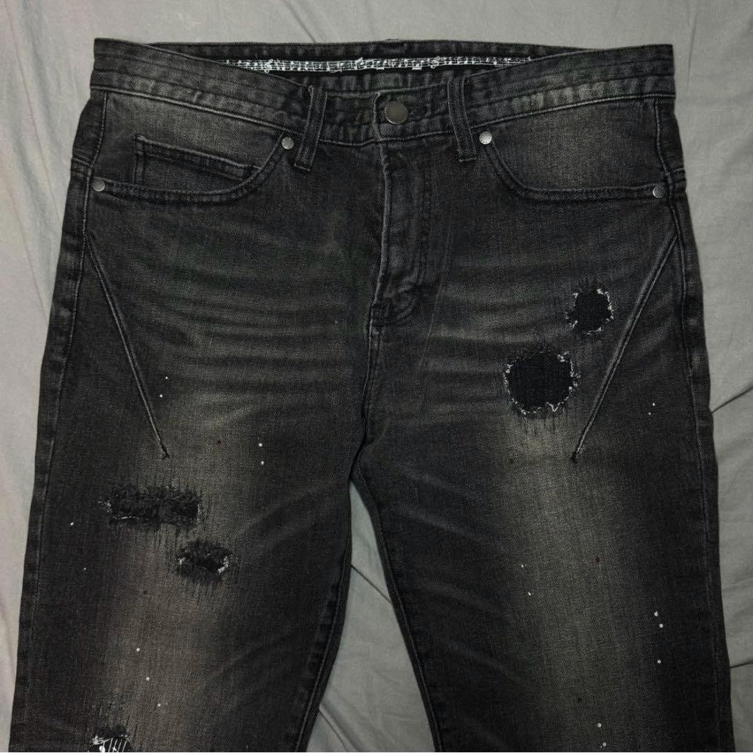NUMBER (N)INE loveless Denim Jeans Black - Gem