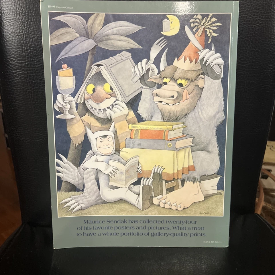 Posters by Maurice Sendak Rare Soft Cover Book Vintage 1986 First Edition Rare - Image 3 of 4