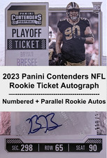 YOU PICK! 2023 Contenders Football Rookie Ticket Autographs! Numbered/Base TEJ