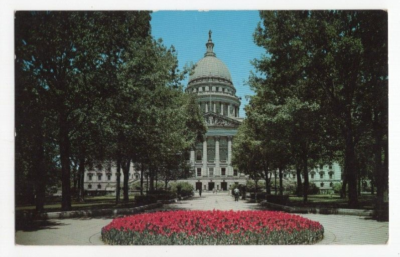 #ad Wisconsin WI Madison State Capitol Dome Postcard Old Vintage Card View Standard $3.95