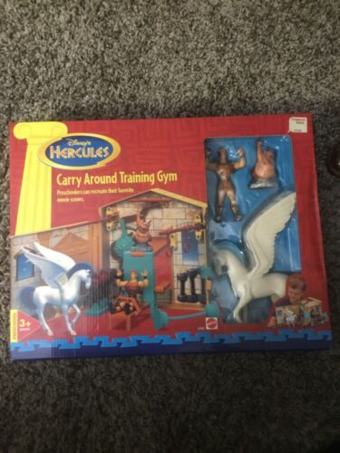 Hercules Movie Scenes Carry Around Training Gym Playset Mattel RARE
