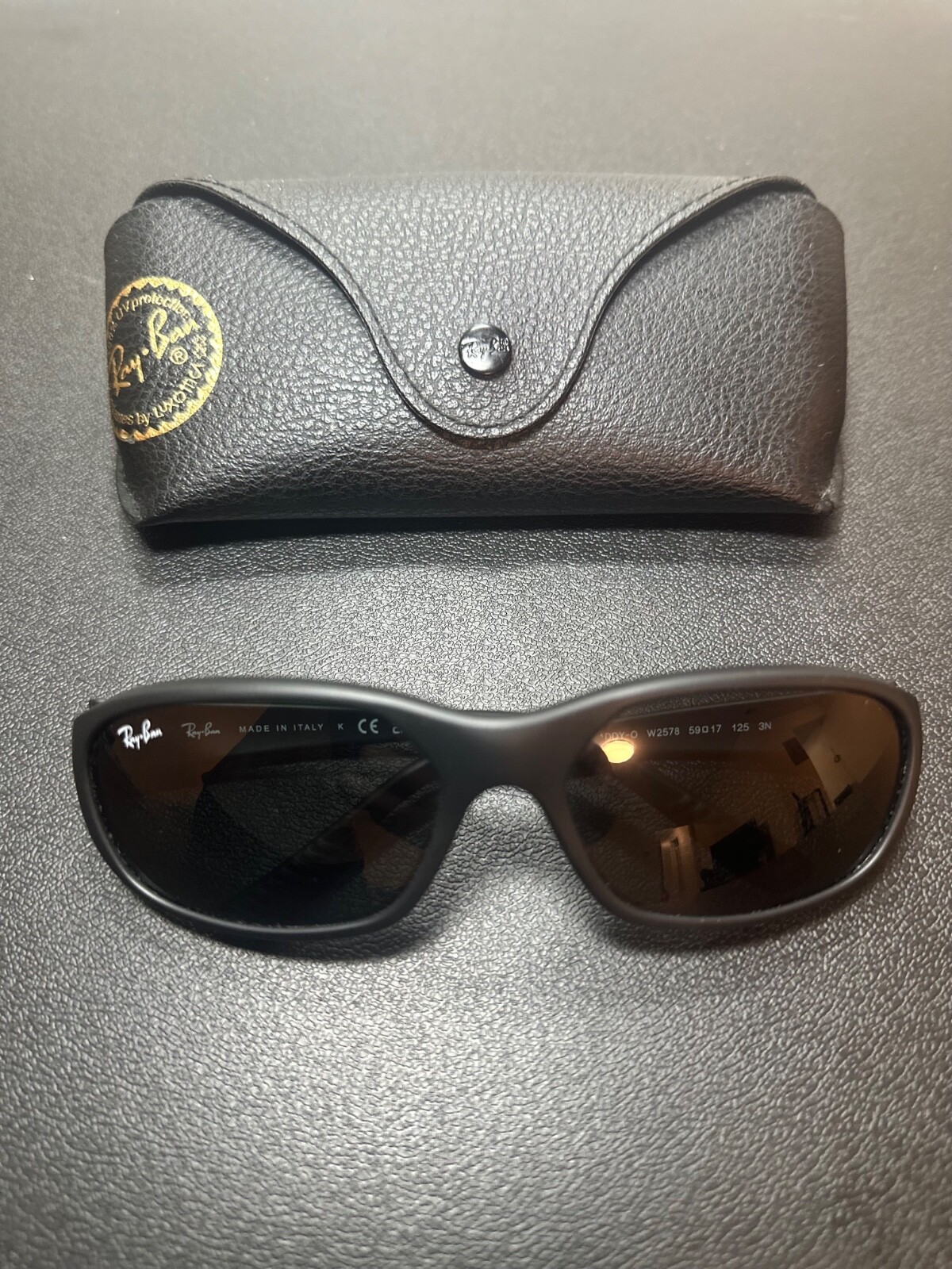Rayban Daddy-O Sunglasses Matte Black/Excellent Condition