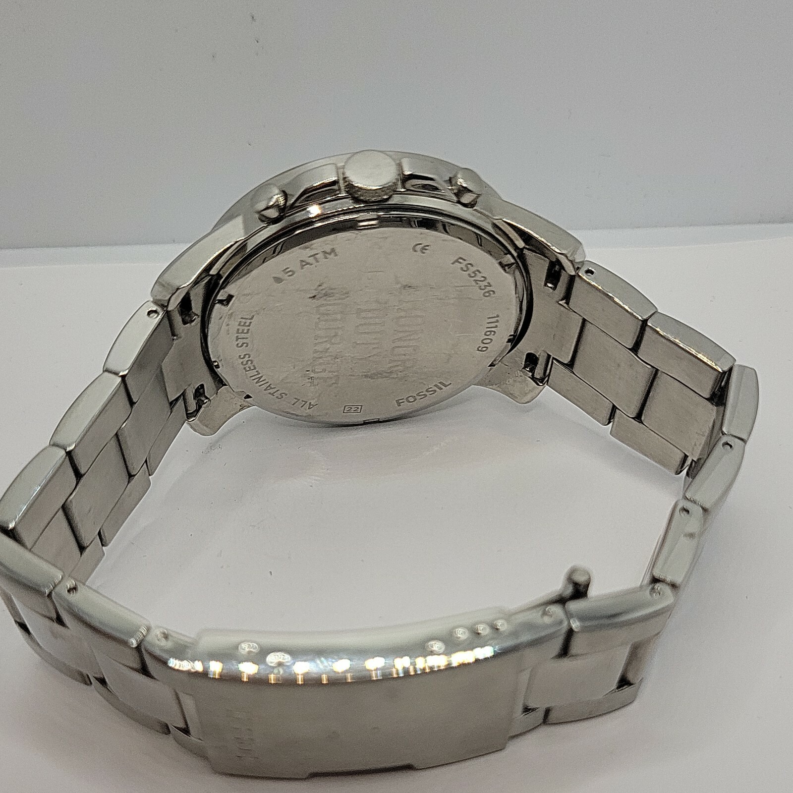 Fossil Men's 44mm Grant Sport Chronograph Stainless Steel Watch FS5236 for  sale online | eBay