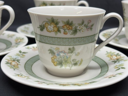 Royal Doulton "TONKIN" #TC1107 ~ England ~ Set of 4 ~ Cups & Saucers ~ 2 7/8" - Picture 2 of 10